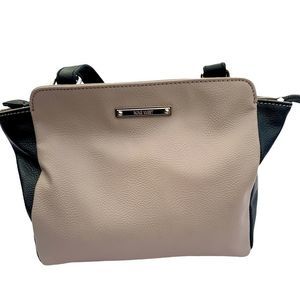 Nine West Tan and Black Small Shoulder Purse